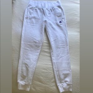 Champion Reverse Weave Jogger in white